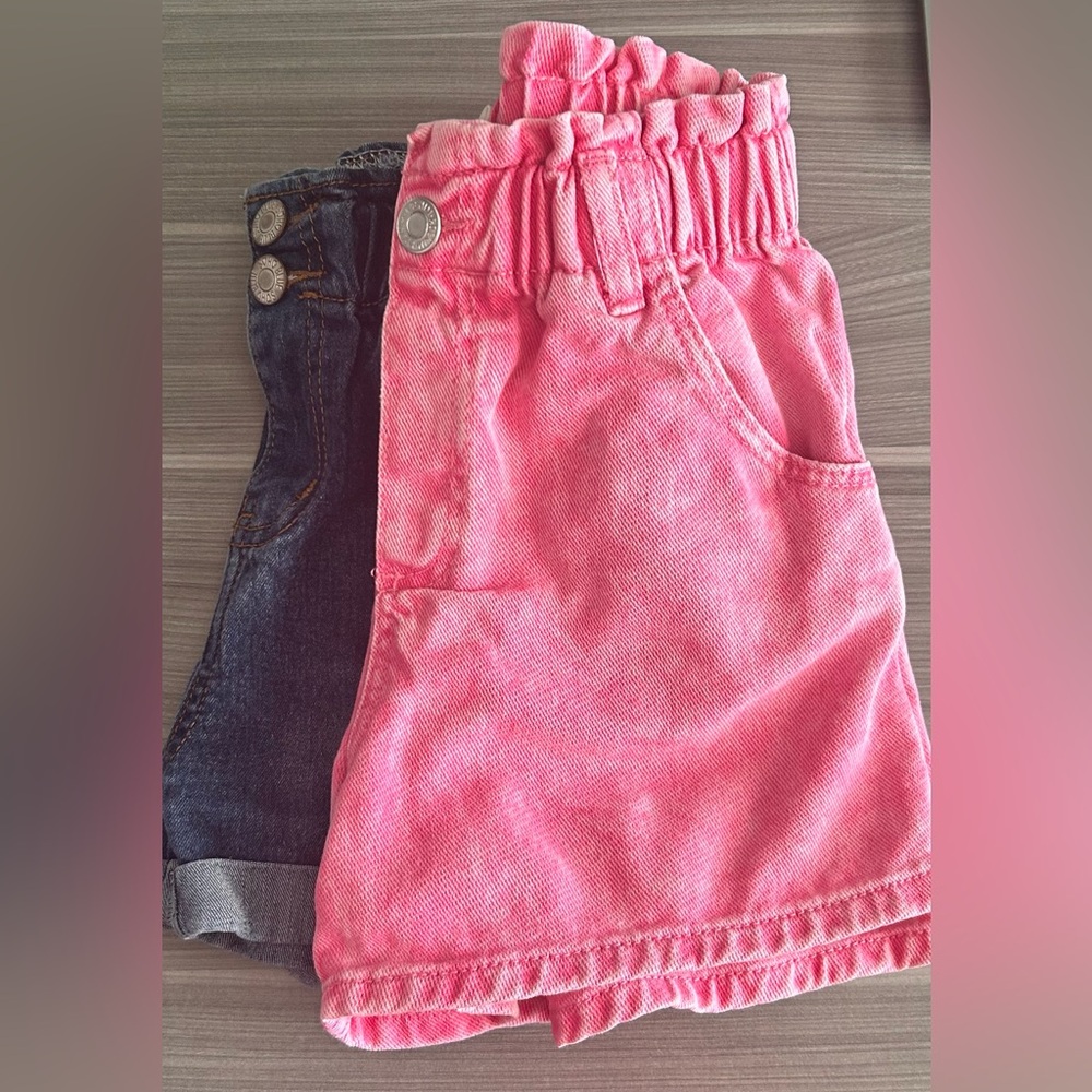 Bundle of 2๏ธโฃ Paper-Bag Waist Shorts
